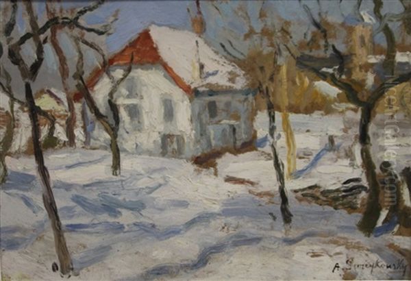 Painting Oil Painting by Alfred Swieykowski