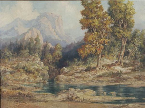 Horseshoe Canyon (+ Arizona Desert; Pair) Oil Painting by David Corrick Swing