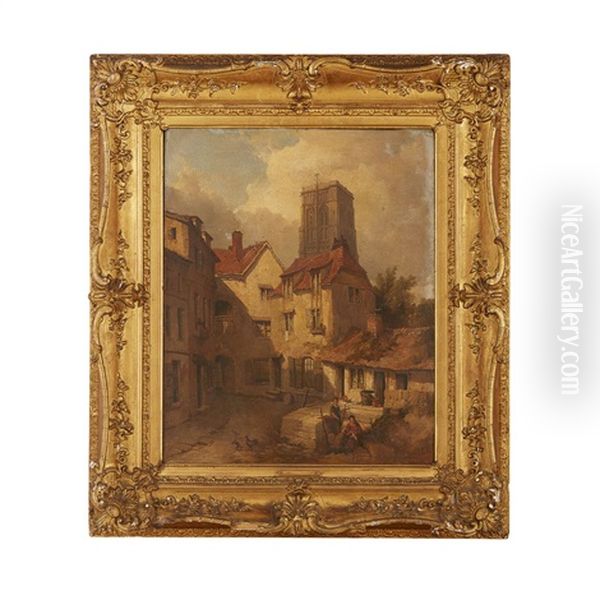 Temple Church, Bristol Oil Painting by John Syer