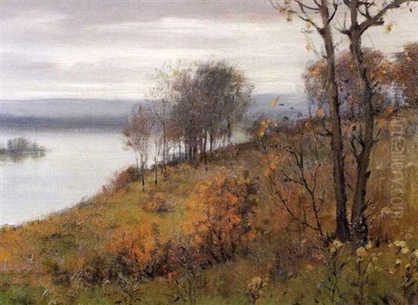 Along The Missouri River Oil Painting by Frederick Oakes Sylvester