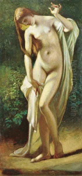 Fountain Ii Oil Painting by Bertalan Szekely