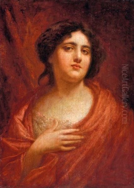 Noi Portre Oil Painting by Bertalan Szekely