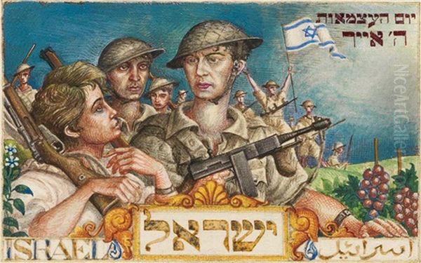 Israel Oil Painting by Arthur Szyk
