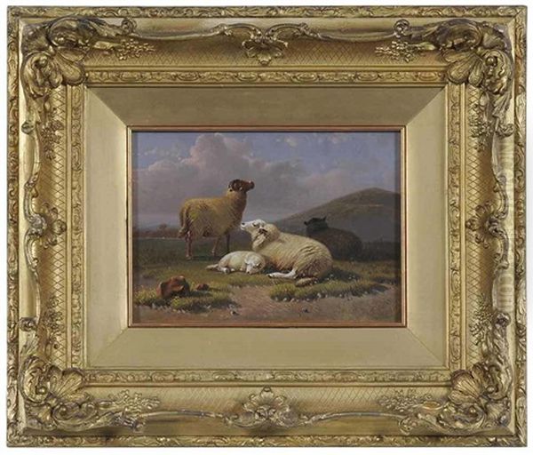 Sheep Oil Painting by Arthur Fitzwilliam Tait
