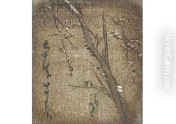 Early Spring Oil Painting by Takehisa Yumeji