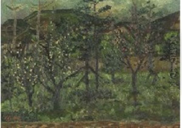 Blooming Time For Ume Blossoms Oil Painting by Takehisa Yumeji