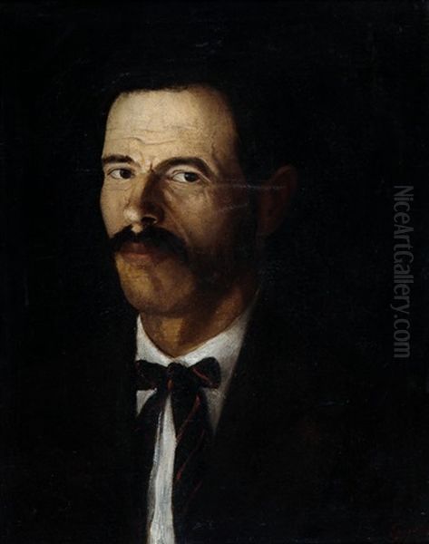 Ritratto Oil Painting by Cesare Tallone