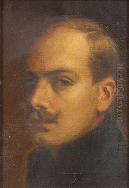 Self Portrait Oil Painting by Arnaldo Casella Tamburini Jr.