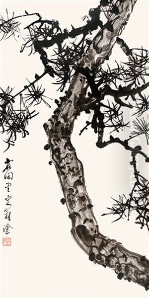 Pine Oil Painting by  Tang Di