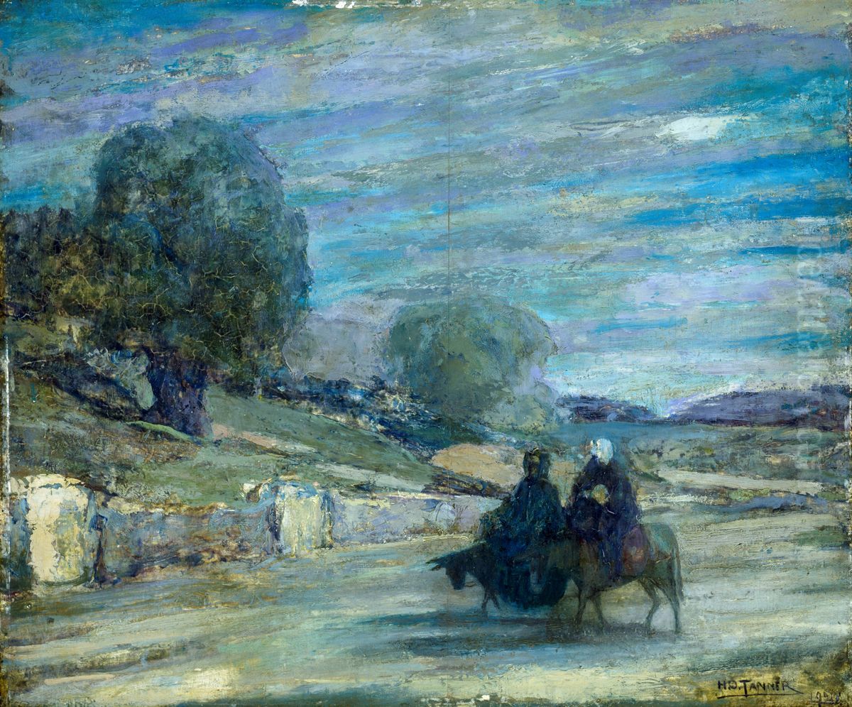Flight Into Egypt Oil Painting by Henry Ossawa Tanner