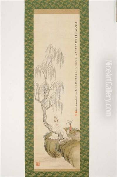 Untitled Oil Painting by Chokunyu Tanomura