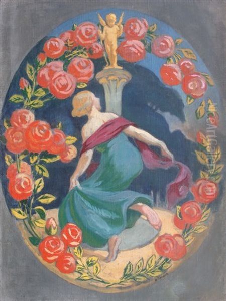 Allegorie De L'amour Oil Painting by Edmond Tapissier