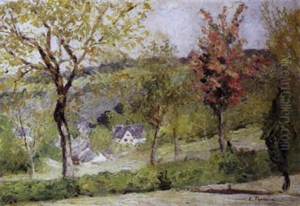 Paysage Campagnard En Automne Oil Painting by Edmond Tapissier