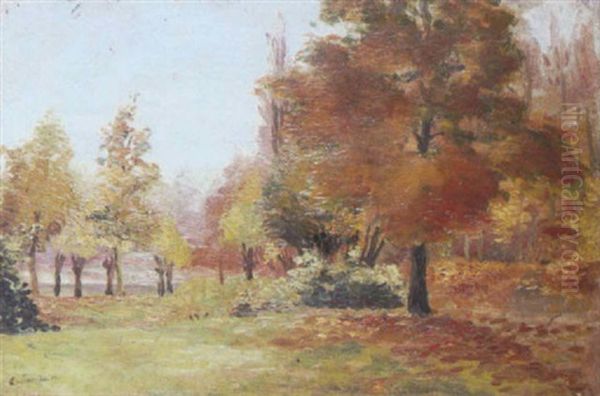 Paysage Campagnard En Ete Oil Painting by Edmond Tapissier