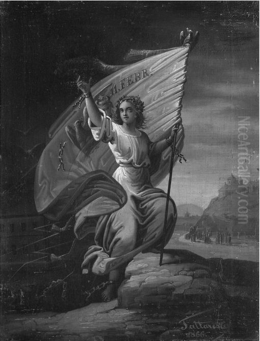 11 February 1866 - The Modern Romania Oil Painting by Gheorghe Tattarescu