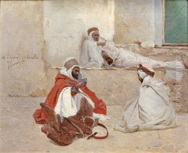 Le Messager Oil Painting by Jules-Charles-Clement Taupin