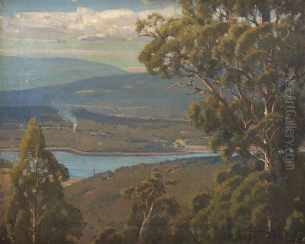 River View Oil Painting by Robert Eagar Taylor-Ghee