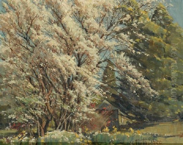 Spring Blossom Oil Painting by Robert Eagar Taylor-Ghee