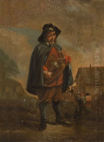 Alegorias De Los Sentidos: Tacto, Oido, Vista Y Olfato Oil Painting by David Teniers the Younger