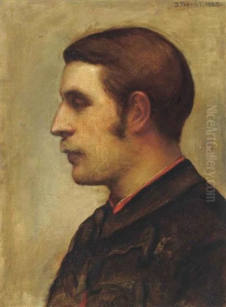 Portrait Of Lord Henry Morton Stanley (1841-1904), Later The Artist's Husband, Bust-length Oil Painting by Dorothy, nee Tennant Stanley