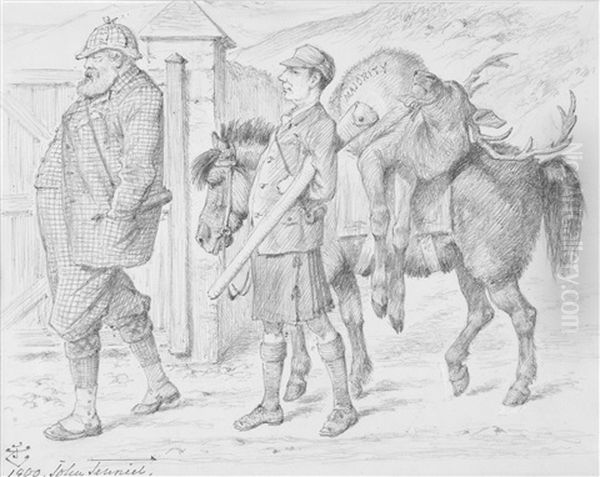 Killing The Majority Oil Painting by John Tenniel