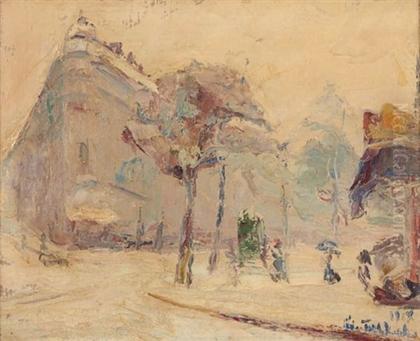 Les Grands Boulevards Oil Painting by Vladimir Terlikovsky