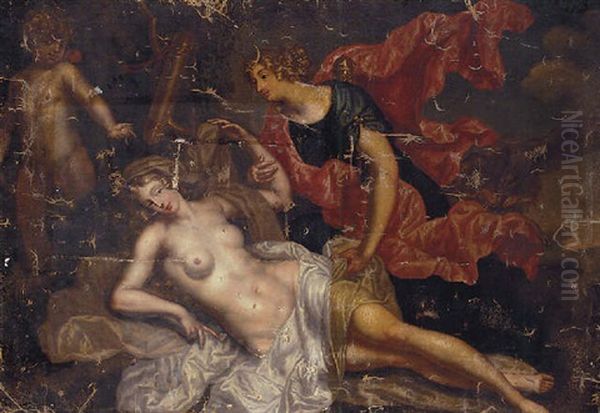 Jupiter And Callisto Oil Painting by Augustus Terwesten