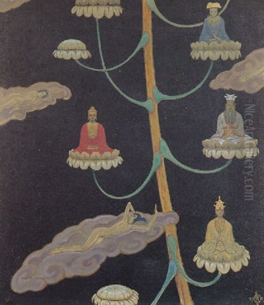 Aloeblute Oil Painting by Richard Teschner