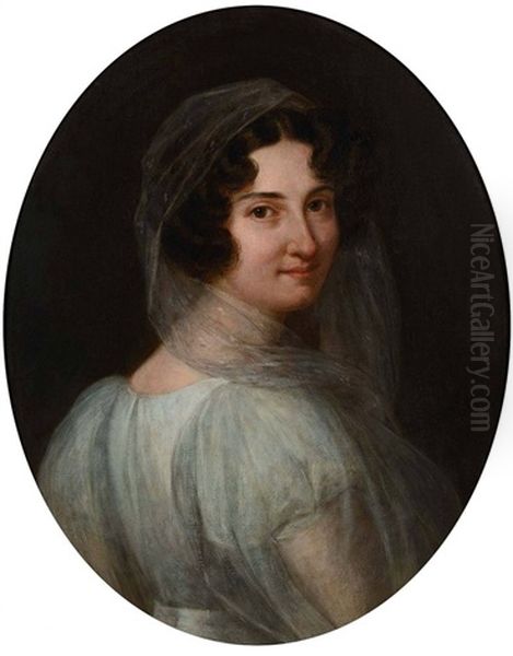 Damen- Und Herrenportrait (pair) Oil Painting by Mor Than