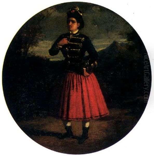 No Magyaros Viseletben Oil Painting by Mor Than