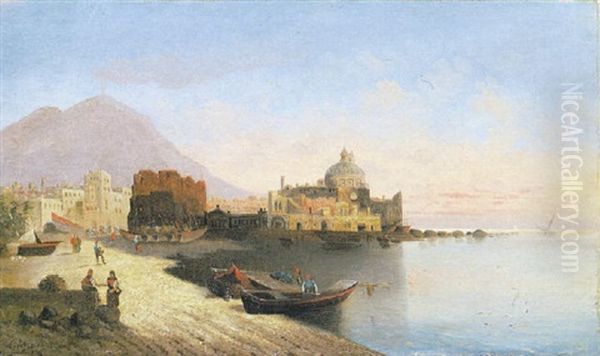 Torre Del Greco Oil Painting by Mor Than