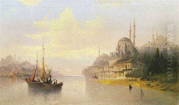 Istanbul Oil Painting by Mor Than