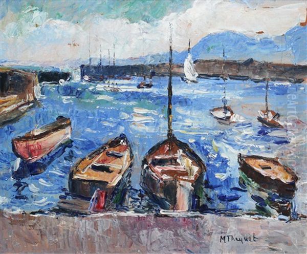 Dockside Oil Painting by Max Robert Theynet