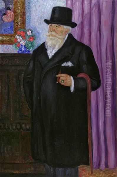 Antes De La Visita Oil Painting by Valentin Thibon de Libian