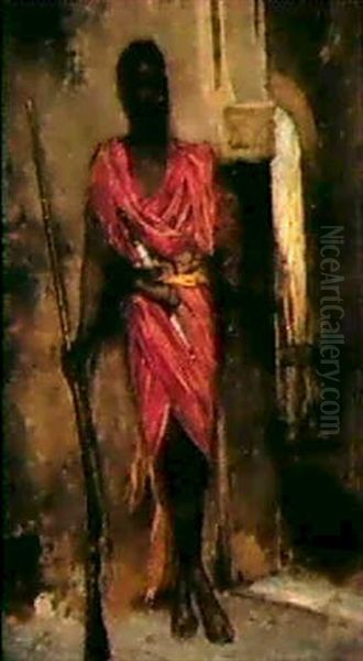 La Sentinelle Oil Painting by Eugene Romain Thirion