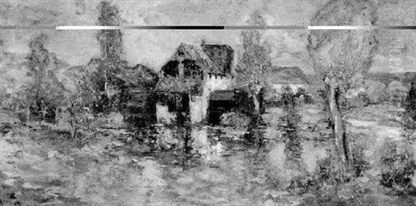 The Mill Oil Painting by Grosvenor Thomas