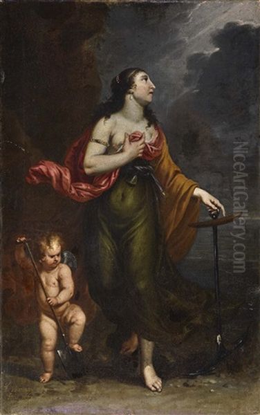 Allegory Of Spes Oil Painting by Jan Thomas