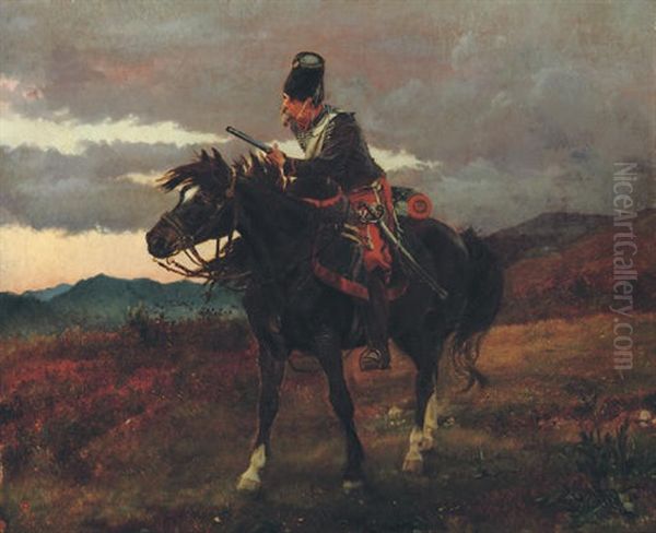 Chasseur Vedette Oil Painting by Lady (Elizabeth Southerden Thompson) Butler