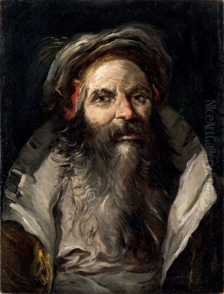 Figure D'homme Barbu Oil Painting by Lorenzo Tiepolo