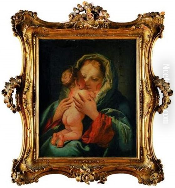 Vierge A L'enfant Oil Painting by Lorenzo Tiepolo