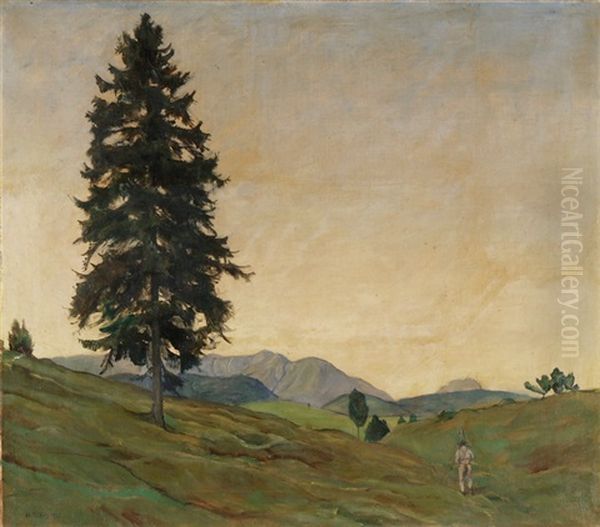 Abend Oil Painting by Harald Tillberg