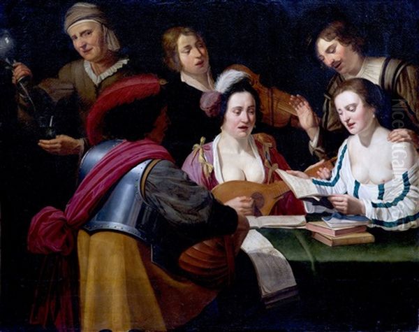 Le Concert Oil Painting by Simon Peter Tilman