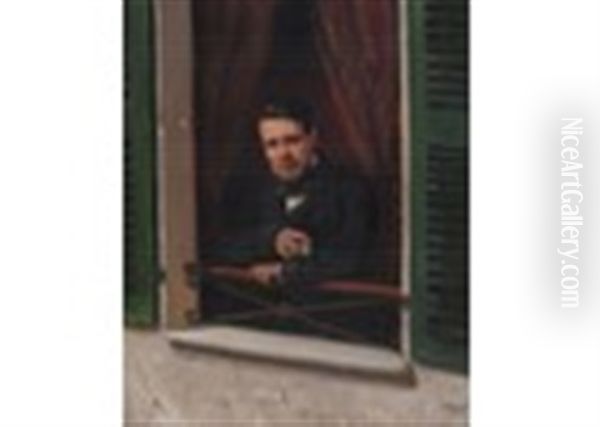 Portrait Of Alphonse Clairin, Versaille Oil Painting by Vasili Fiedorovivh Timm