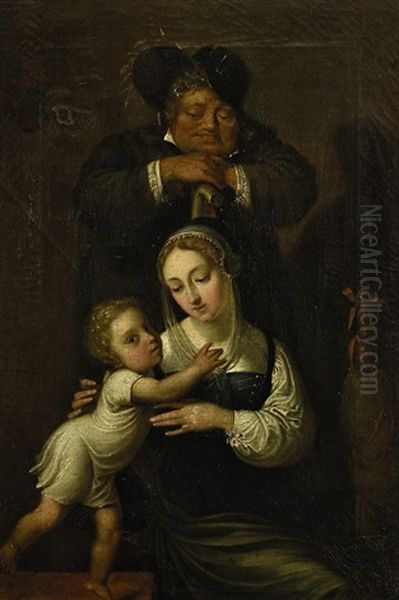 Familienbildnis Oil Painting by Carl Wilhelm (Ludwig) Tischbein