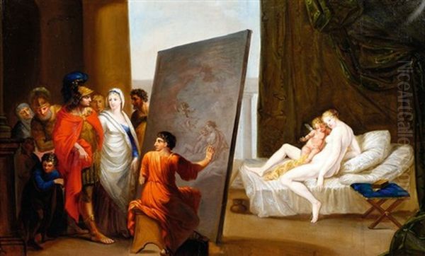 Alexander Der Grosse Im Atelier Des Apelles Oil Painting by Johann Heinrich Wilhelm Tischbein I