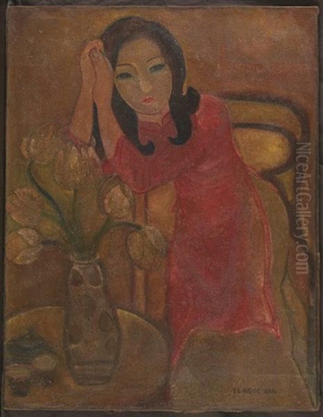 Portrait De Femme Oil Painting by To Ngoc Van