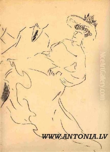 The Dance Oil Painting by Karlis Brencens