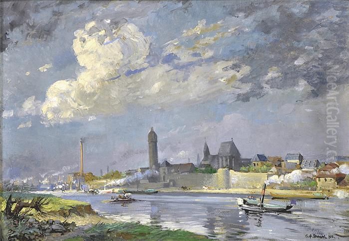 Frankfurt/oder Marienkirche Oil Painting by Karl Alexander Brendel