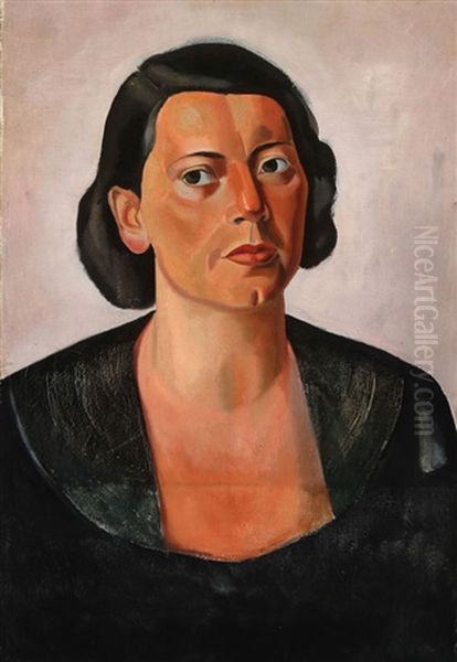 Portrait Of A Woman Oil Painting by Charley Toorop