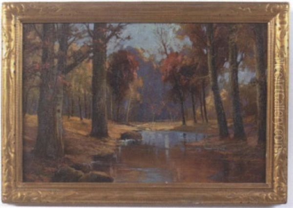 Fall Landscape Oil Painting by James Topping